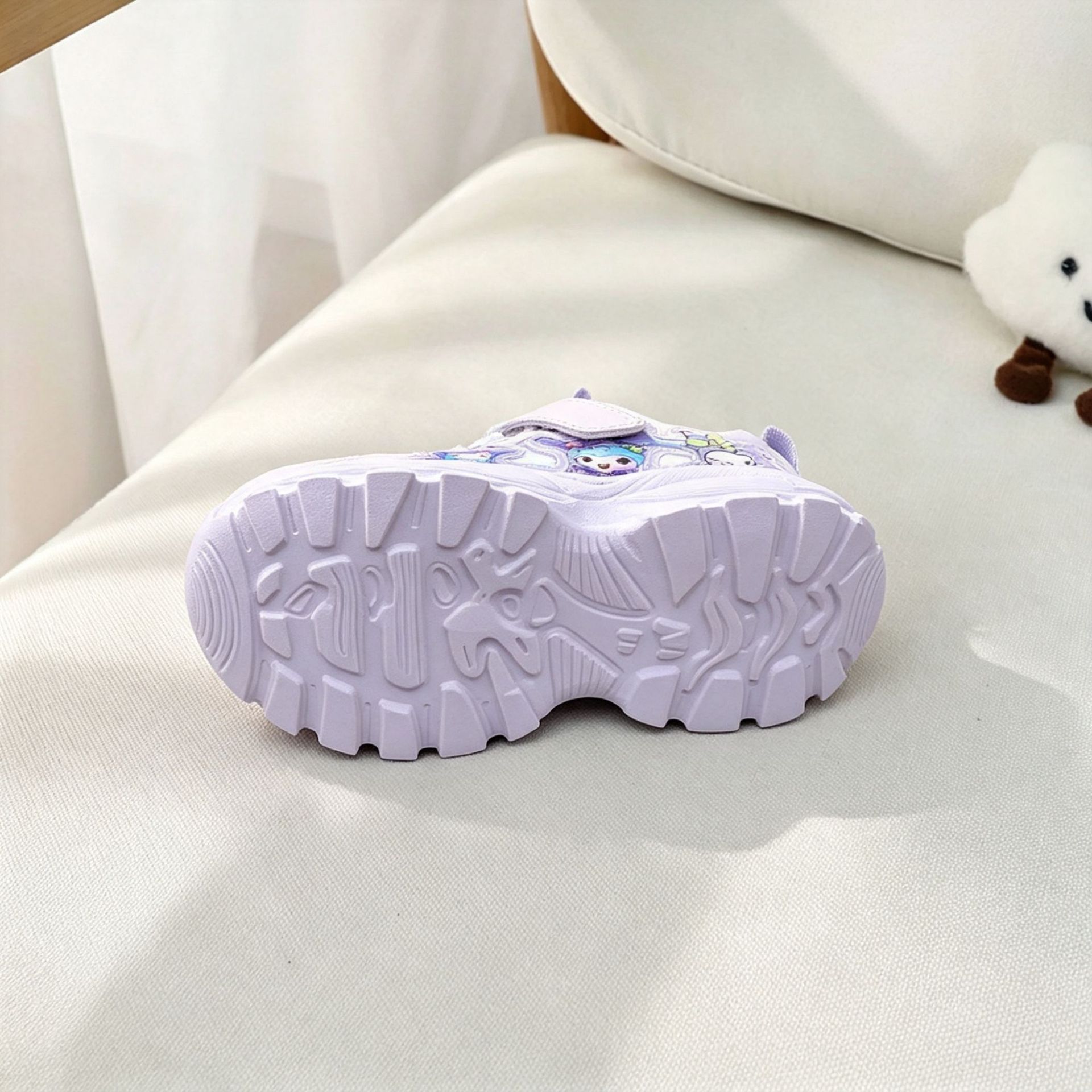 23-32 Pato de tamaño infantil superficies de cuero impermeables nuevos zapatos deportivos para niños medianos y grandes zapatos de botón giratorio para niños image 4