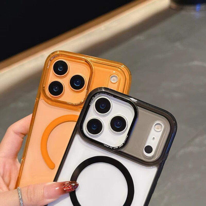 适用iPhone17PROMAX手机壳二合一冰透磁吸苹果17简约防摔保护套16|undefined