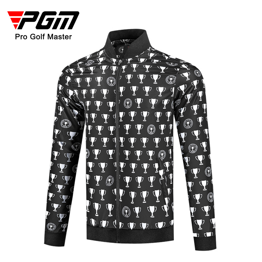 Áo khoác golf nam chống gió chống mưa thu đông PGM YF426 — YF426 màu trắng, YF426 màu đen