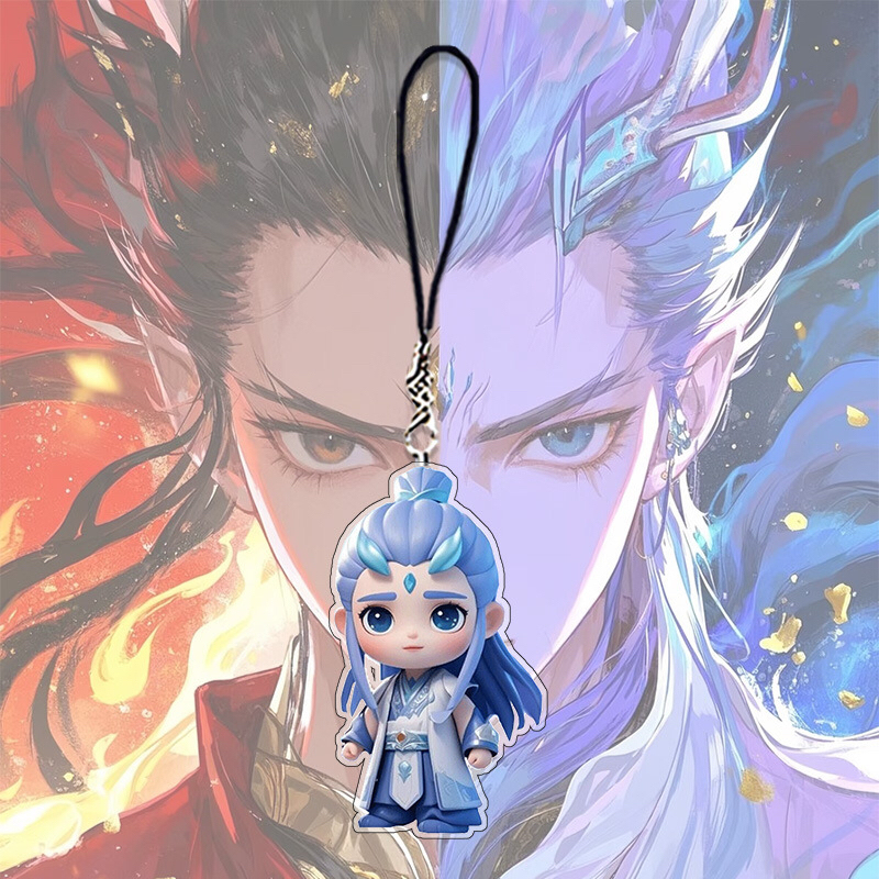 What is the 2 magic child making the sea lotus root cake CP mobile phone chain pendant cartoon country diffuse high color value what is the ao c schoolbag pendant