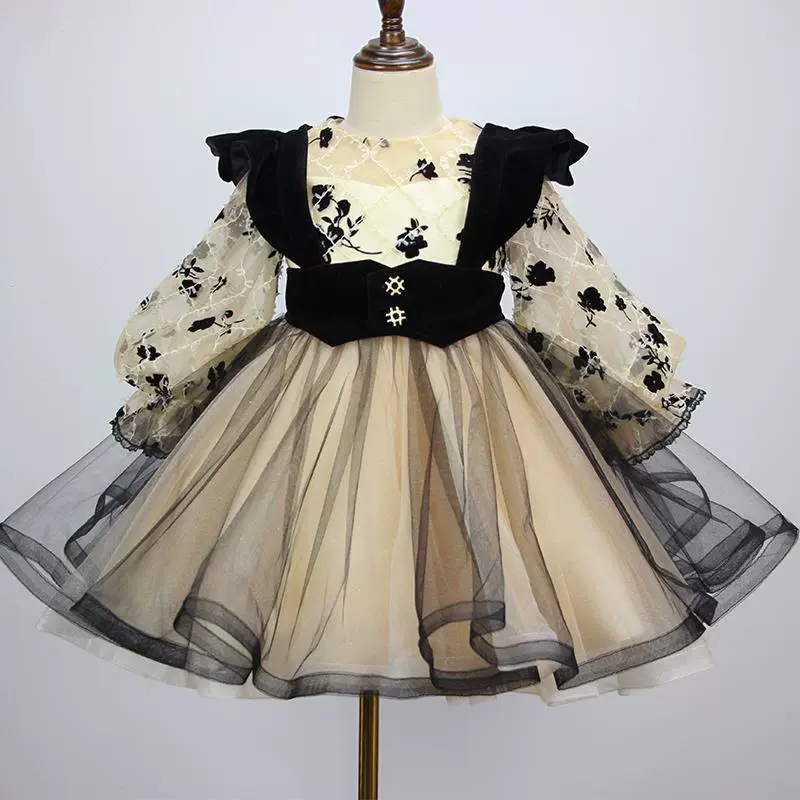 Summer children's dress girl's, small princess costume, piano performance costume, special occasion clothing, Birthday gift, European style, western style