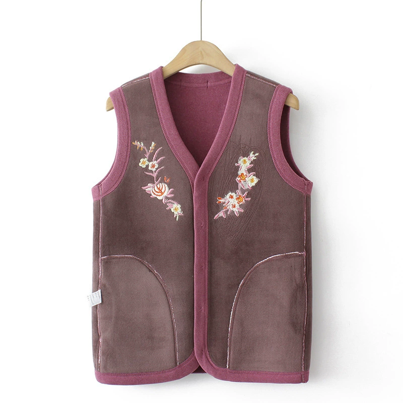 Autumn keep warm vest for mother sleevless, for middle age