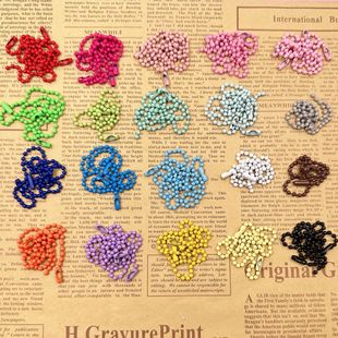 diy handmade jewelry accessories wholesale color bead chain pendant paint iron bead chain buckle pendant tag chain