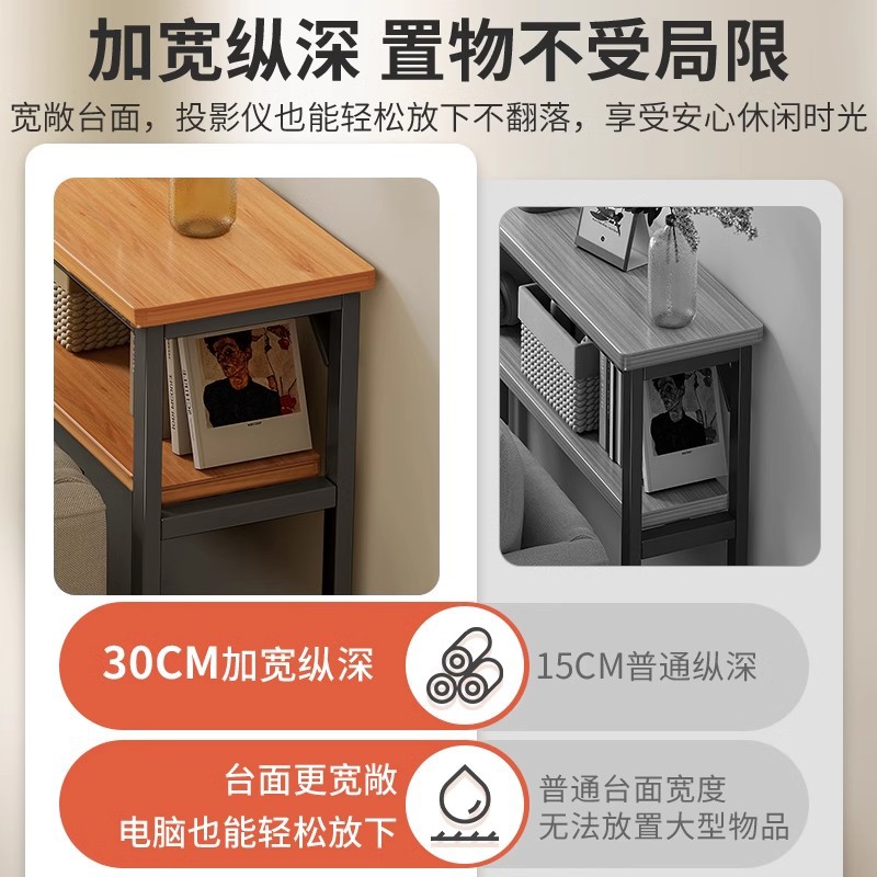 Estante ultrafino detrás de la puerta Estante multicapa en la entrada de la puerta Estante de almacenamiento superior de la película de gas de mesa pequeña y estrecha en la pared