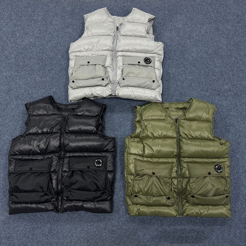跨境外贸秋冬新品C.P.棉服马甲经典工装加厚保暖棉服外套马甲批发|undefined