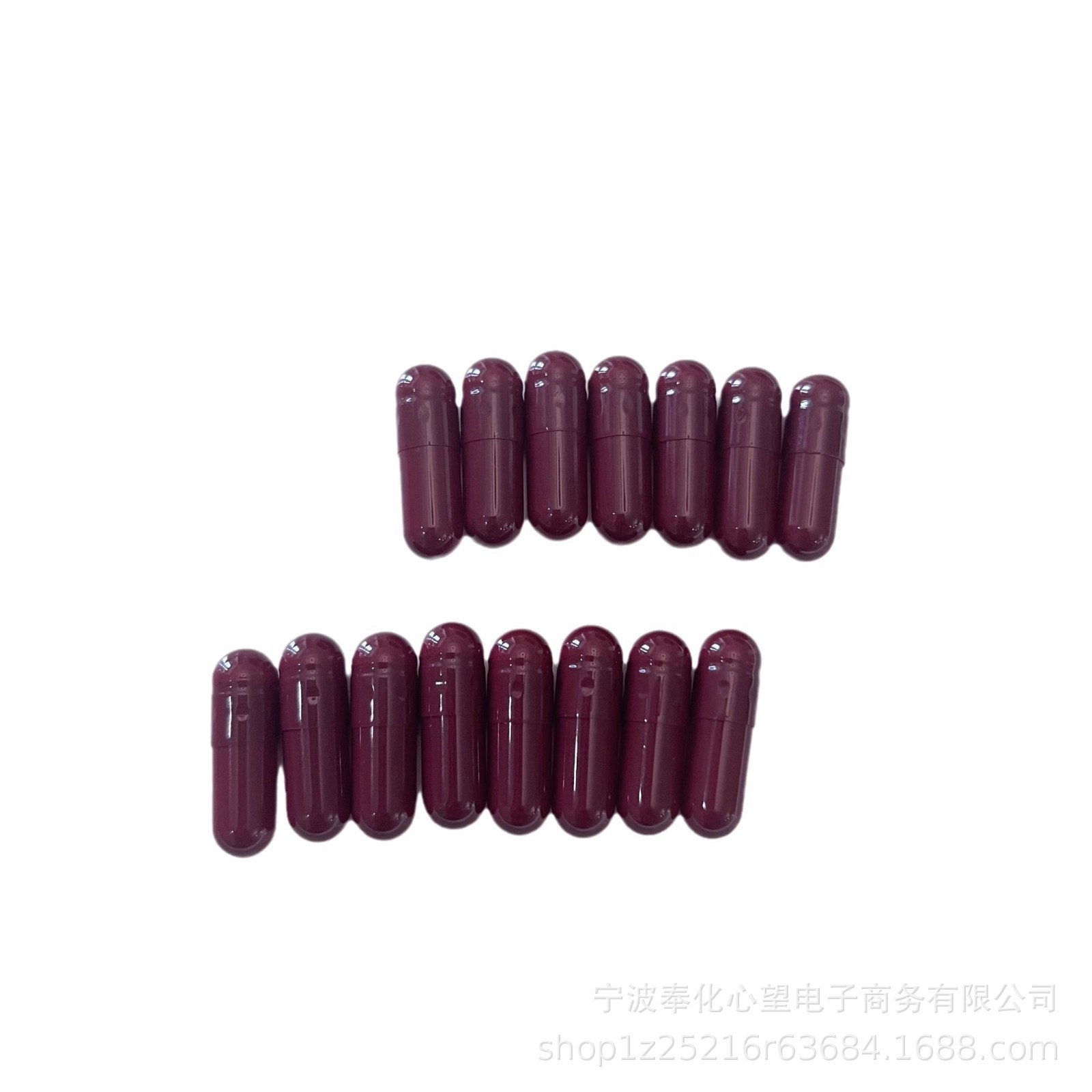 0#深棕枣红色明胶胃溶空胶囊壳可食用灌装药粉空心硬胶囊医用级