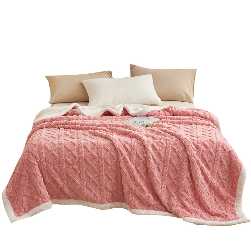 Comercio exterior transfronterizo explosión mantas de color sólido mantas multifuncionales flange mantas de lana de alto peso grueso mantas de lana