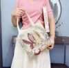 Double-sided one-shoulder bag for beloved, with embroidery, the year of the Rabbit