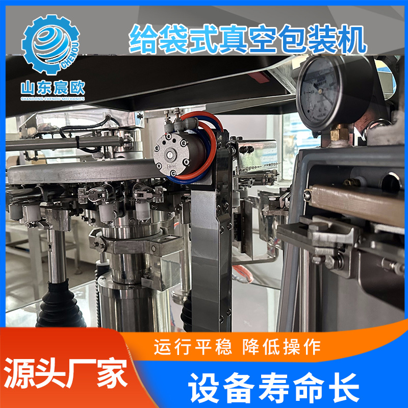 全自动给袋式真空包装机 卤蛋肉制品辣条咸菜鸡腿给袋机 封口机