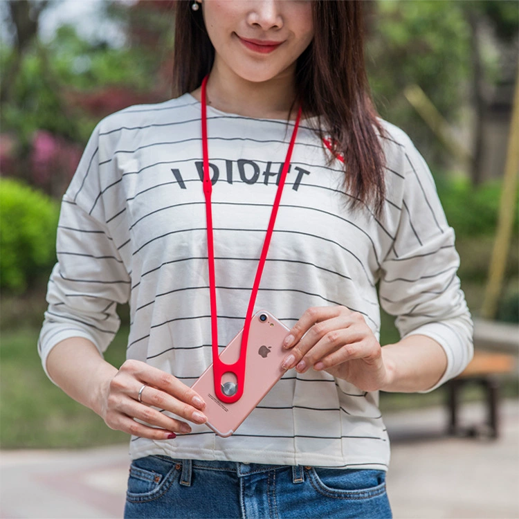 Оптовый высокоэластичный силиконовый ремешок с защитой от потери мобильного телефона может быть 360 Вращающаяся Съемная паста