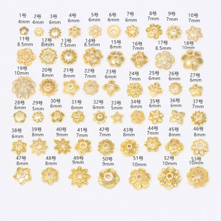 14K����ɫ�U�ջ��� diy�ֹ������ִ���Ƭ��ñ������� ���껨��