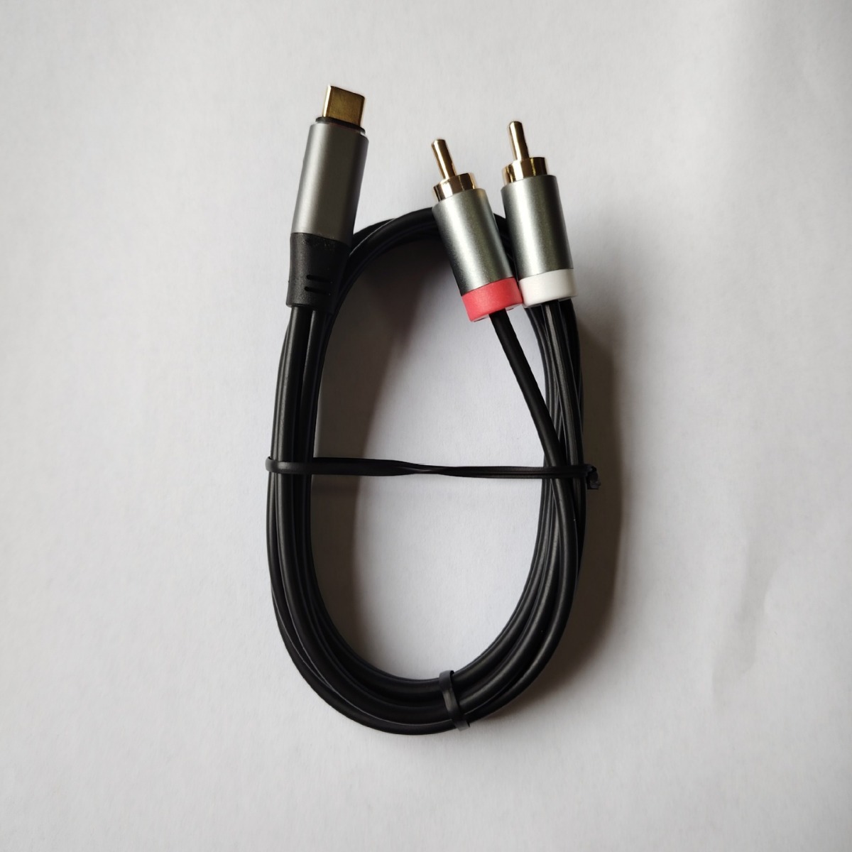 Type-C音频转换线USB C转2RCA红白双莲花公手机电脑接音箱线1米