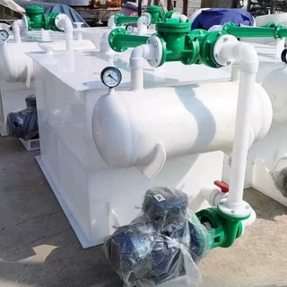 PP水喷射真空机组聚丙烯水循环真空带冷却盘管真空机组PP真空机组