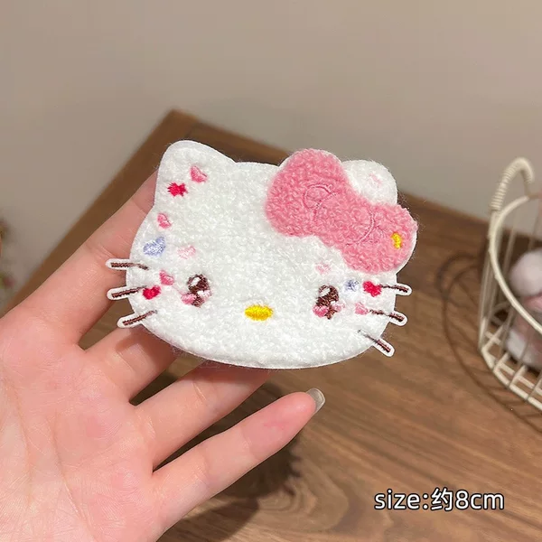 Sweet and cute cat bow bangs sticker, non-damaging hair tidying tool, magic sticker for children and girls' hair accessories
