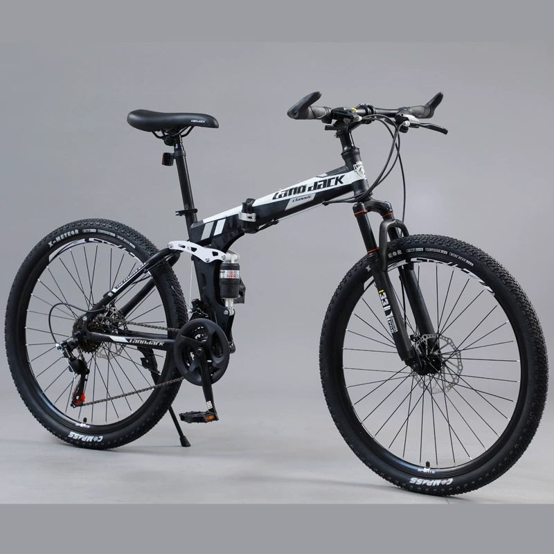 Shock-absorbing folding mountain mountain bike
