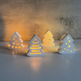 4 even Christmas tree atmosphere light silicone mold holiday decoration gypsum glue mold Christmas series