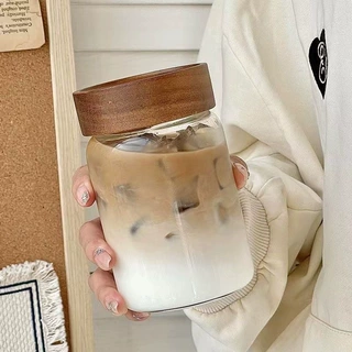 咖啡杯子便携玻璃外带玻璃杯密封随行茶杯带盖喝水饮料个人专用