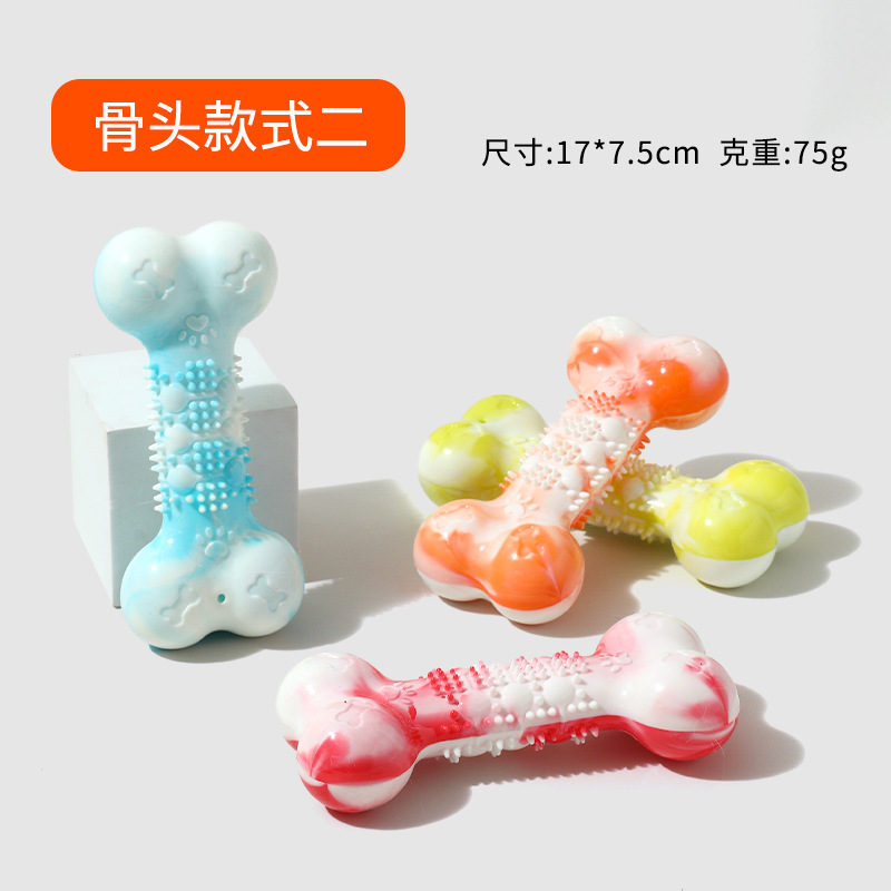 Nuevos productos juguetes para perros grandes, palos molares, juguetes de bolas de hueso de simulación, mordeduras de cachorros, suministros de juguetes para mascotas