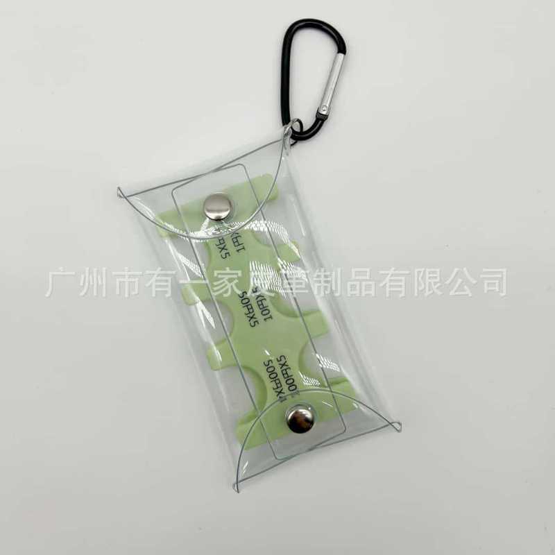 現物硬貨クリップ携帯型硬貨分類透明pvc小包登山ボタン付き硬貨プラスチックケース収納バッグ|undefined