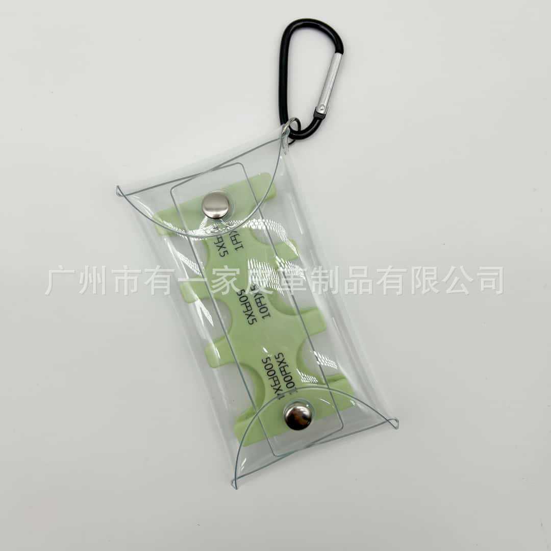 現物硬貨クリップ携帯型硬貨分類透明pvc小包登山ボタン付き硬貨プラスチックケース収納バッグ