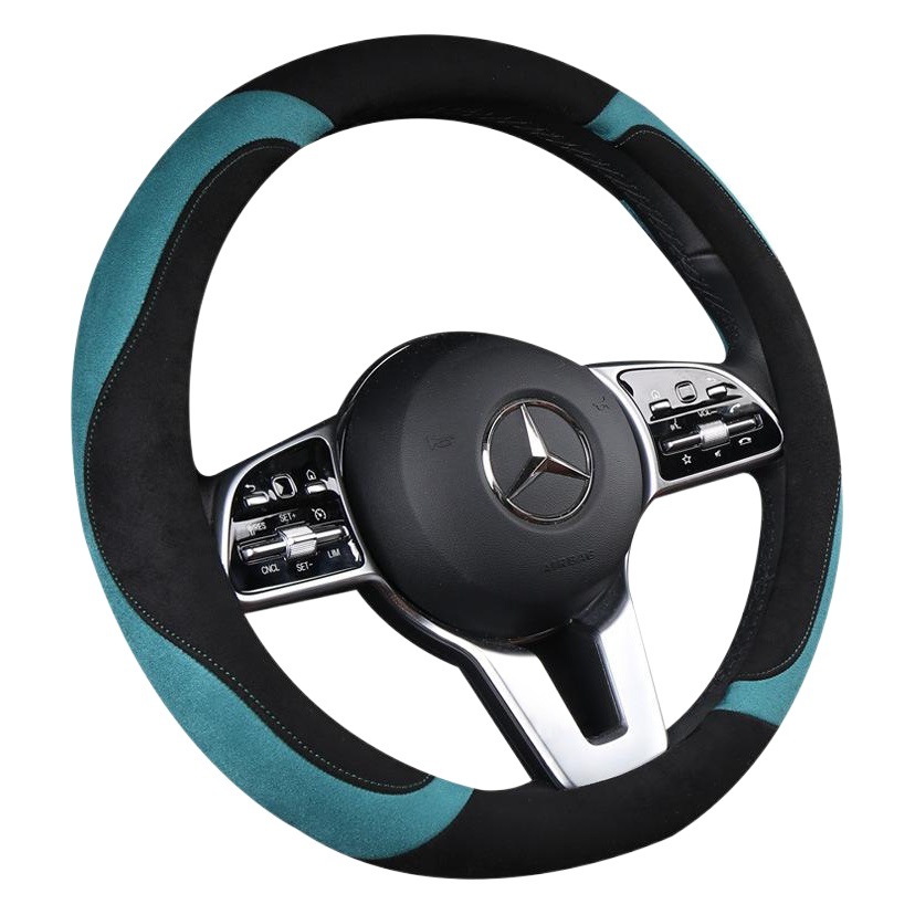 Cross-Border special for autumn and winter new steering wheel cover anti-velvet plush cotton warm cover fashionable unisex