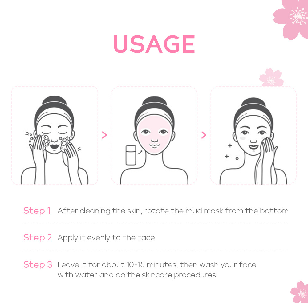 Cross-border fenyi Cherry Blossom solid Mask Stick application type mask for pore cleansing, hydration and moisturizing manufacturer wholesale undefined