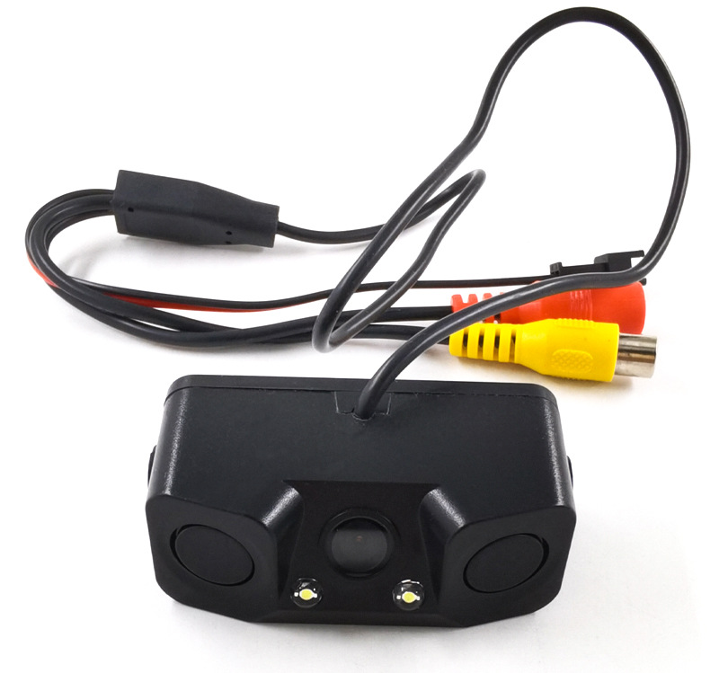 Car Reversing Radar Three-In-One Visual Reversing Radar Camera Reversing Image All-In-One Machine with Beeping Sound
