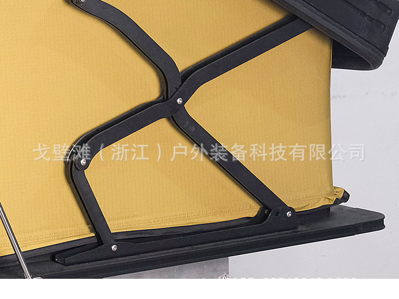Triangular Elevated Roof Tent, Car-Mounted Tent, Outdoor Folding Aluminum Alloy Hard-Top Tent for Suv and Sedan, Factory Direct Wholesale