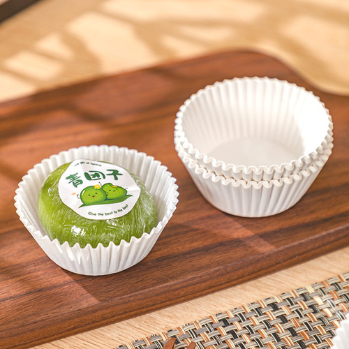Qingtuan paper holder Qingming fruit wrapping paper Snow Mei Niang large, medium and small oil paper steaming paper mat small paper cup paper cup mat