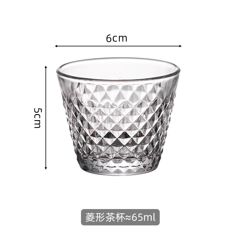 Tazas de vino de invitados, tazas de whisky creativas caseras, tazas de cristal de diamante, tazas de té verticales