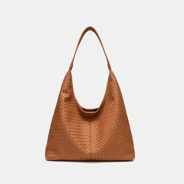 High-End Woven Tote Bag for Women 2026 Retro Casual Large-Capacity Bag Fashionable and Trendy Commuter Shoulder Bag