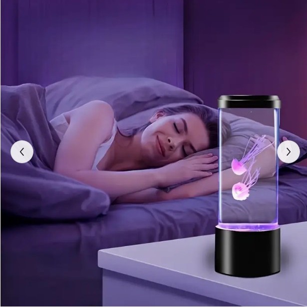 Ventas calientes LED medusa lámpara usb colorida luz de atmósfera creativa luz de noche silenciosa decoración de escritorio lámpara pequeña lámpara de mesa