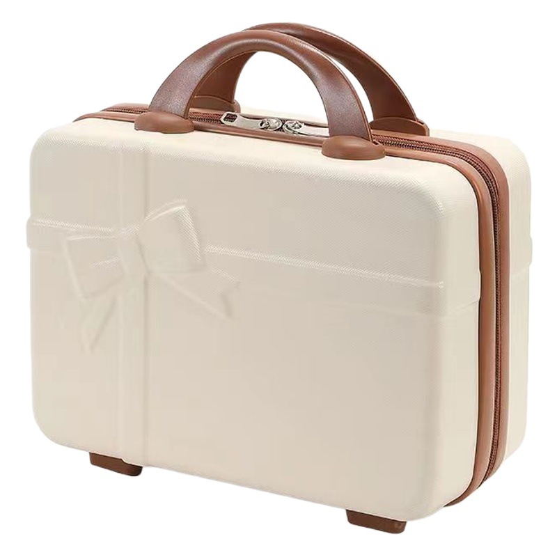 Nuevo arco caso de la maleta de equipaje caja de regalo de mano caja de cosméticos al por mayor