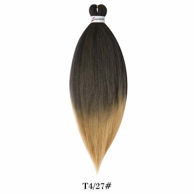 Peluca trenzada grande EZ de 26 pulgadas para mujer, peluca trenzada fácil de fibra sintética africana, suave y esponjosa, de seda de baja temperatura