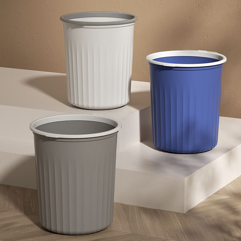 Nordic ins Living Room Waste Paper Recycling Trash Bedroom Large Capacity Trash Can High Color Value Trash Can Storage Bucket