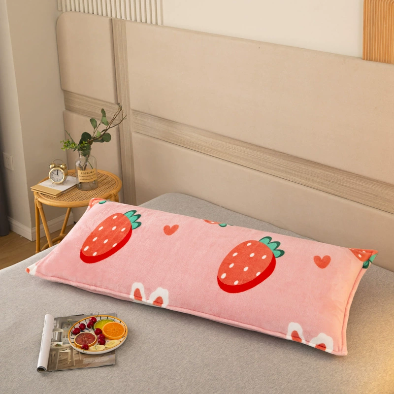 Keep warm coral flannel pillowcase, upgraded version