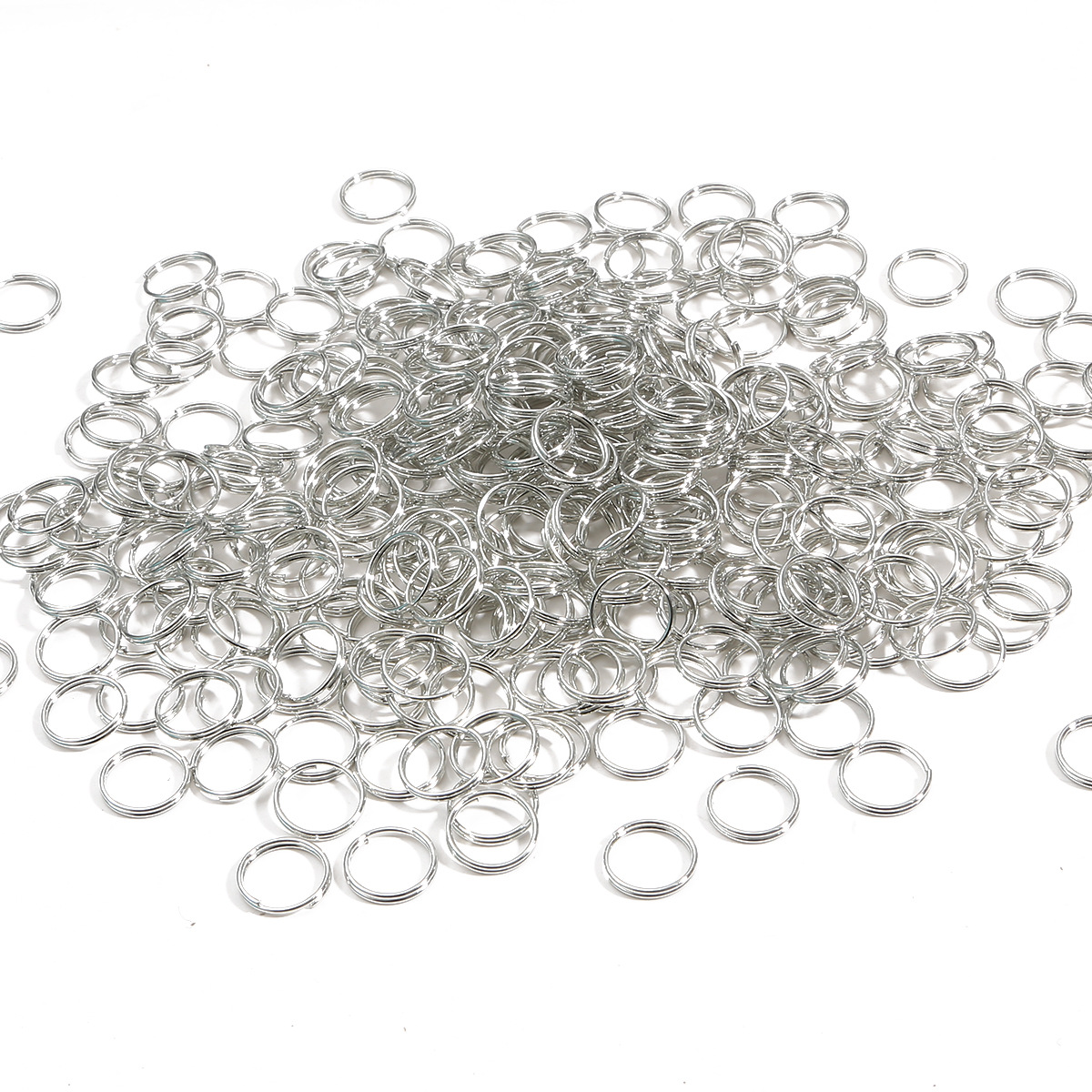 500 anillos de conexión de anillo abierto de doble anillo de hierro bricolaje hecho a mano horquilla llavero accesorios de oreja materiales
