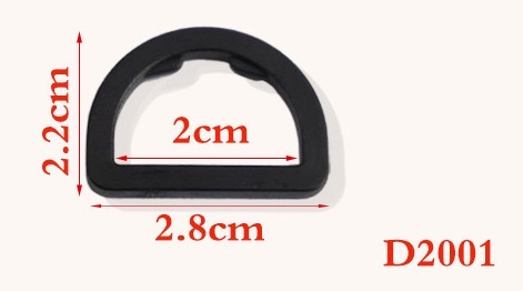 Venta directa de fábrica de hebillas de plástico en forma de D, hebillas de cinco puntas, hebillas triangulares, hebillas de media luna, hebillas de ajuste y hebillas en forma de D. image 7