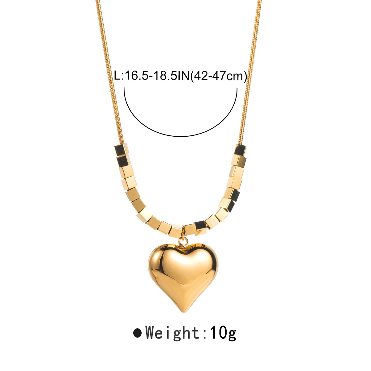 IG Style Heart Shape Stainless Steel Alloy Inlay Zircon Rings Earrings Necklace display picture 10