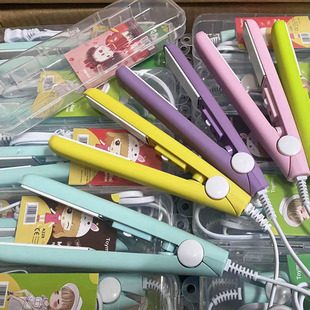 European Standard Mini Hair Straightener, Small Splint, Electric Splint, Ceramic Curling and Straightening Dual-purpose Curling Iron Splint, Export