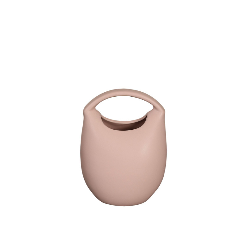 Bolso de cerámica fresca florero moda creativa simple moderna sala comedor Mesa TV gabinete arreglo floral Decoración