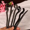 Ebony Hairpin classical Flaxen Hair Hairpin manual DIY Accessories Step shake Hanfu Headdress cheongsam Hairdressing