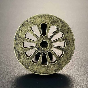 Selected Huang Meichuan Wheel Flower Money Rolling Money Money Money Rolling Brass Sand Turning Replica Crafts