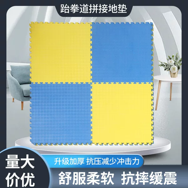 Taekwondo Mat Gym Foam Floor Mat 1m × 1m Martial Arts Dance Training Anti-Slip and Anti-Fall Mat
