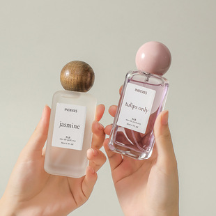 Hot-Selling 50ml Perfume Spray Bottle with Spherical Cap, Makeup Bottle, Refillable Bottle, Thick-Bottomed Travel Sample Glass Bottle