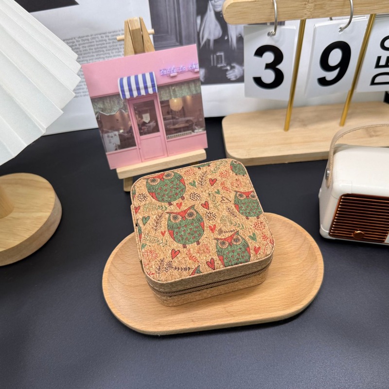 皮革珠宝收纳盒复古风耳钉项链戒指盒便携迷你饰品盒高档首饰盒|undefined