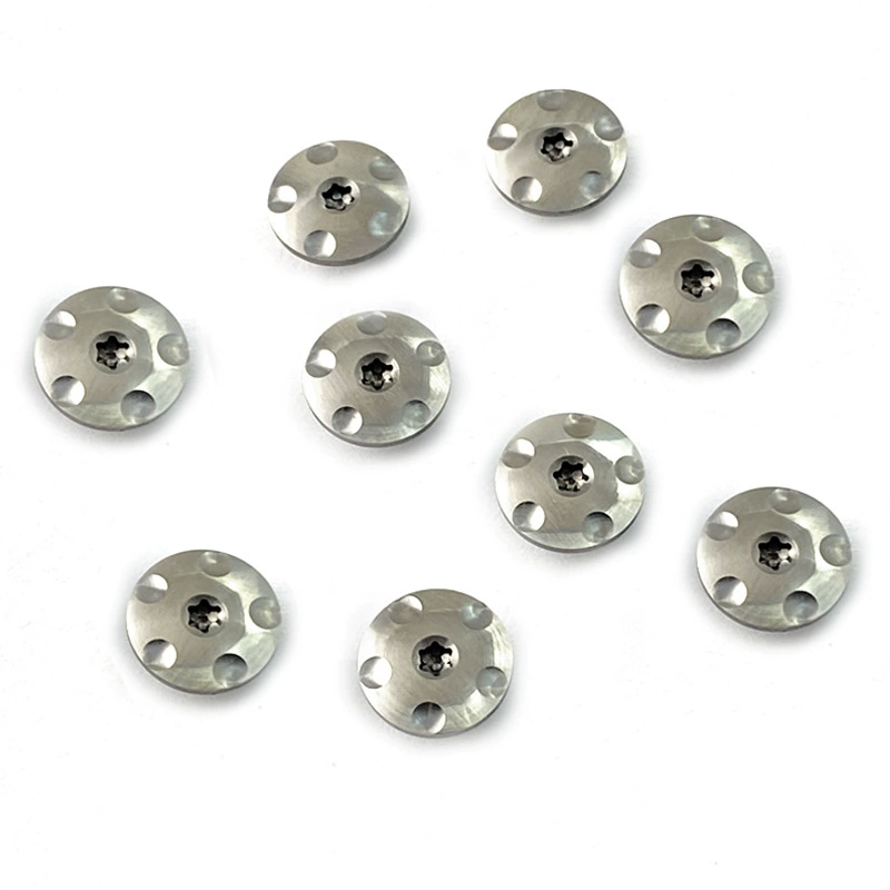 T8 сливовый цветок с плоской головкой винт титановый нож рукоятка шпиндель винт складной нож аксессуары DIY титановый сплав нож фитинги винт