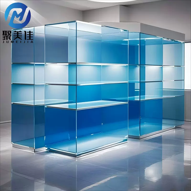 厂家定制亚克力透明展示柜服装包包陈列柜手表样品展示架