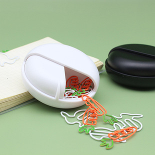 Office Supplies Cartoon-Shaped Paper Clips Plastic Storage Box Paper Clips Creative Special-Shaped Paper Clips in Stock