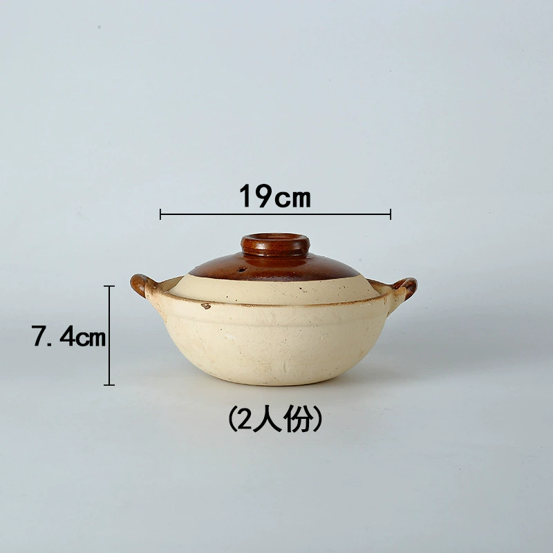 Оригинальная храмовая кастрюля с крышкой Pot Pot Potal Rice Rice Rice Tradition Traditional Infinitive Pot Cooker Желтая курица рис Cascus Кашка каша Отель Профессиональная кастрюля